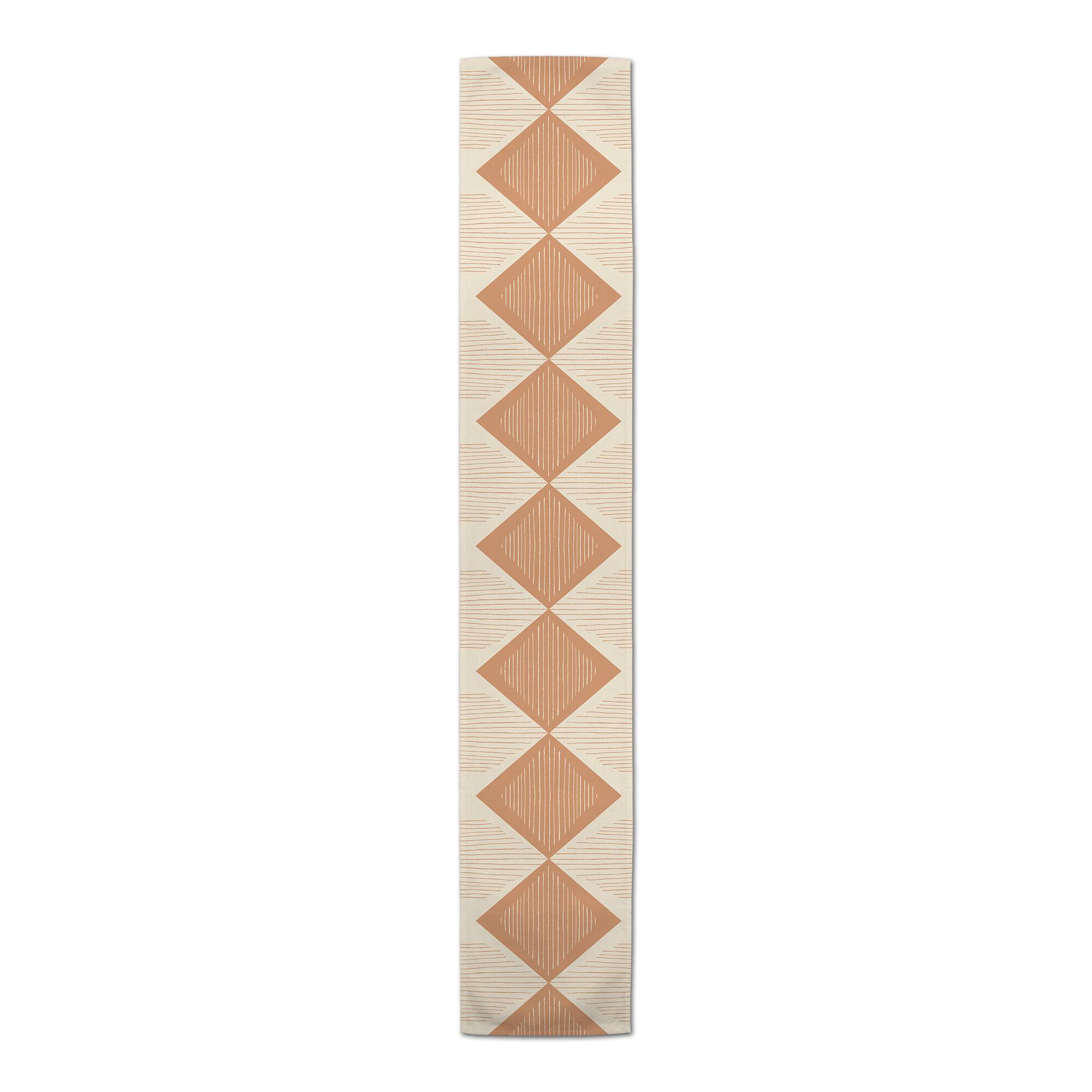 Loose Lines Triangle 16" x 90" Cotton Twill Runner